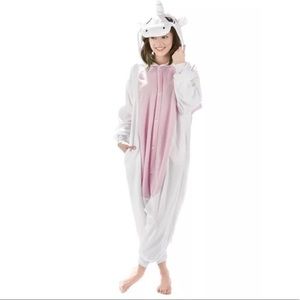 Adult onesie Pegasus unicorn wings white unisex